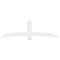 Ekena Millwork Bellingham Architectural Grade PVC Gable Bracket, 96"W x 28"H x 2"D x 6"F, 7/12 Pitch GBP096X28X0206BEL00 - alternate 4